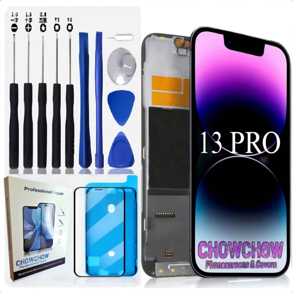 iPhone 13 Pro (6.1″) Screen Replacement Kit – LCD/OLED-Type Incell Display with Frame & Tools | A-Grade OEM Tested | 2025 Version | UK Stock – Chowchow Electronics