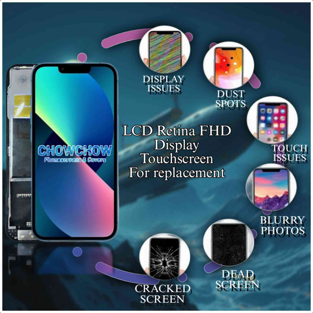 iPhone 13 Pro Max (6.7″) Screen Replacement Kit – LCD/OLED-Type Incell Display with Frame & Tools | A-Grade OEM Tested | 2025 Version | UK Stock – Chowchow Electronics