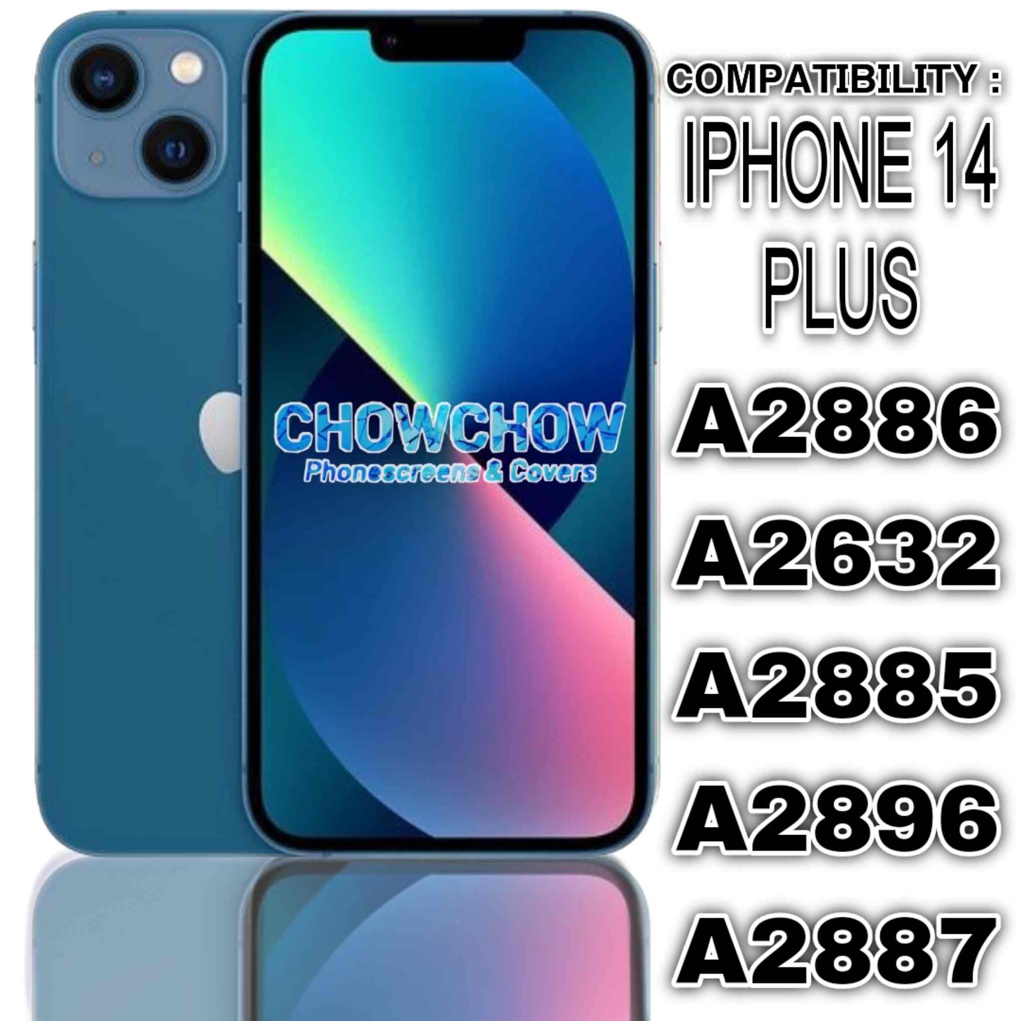 iPhone 14 Plus (6.7″) Screen Replacement Kit – LCD/OLED-Type Incell Display with Frame & Tools | A-Grade OEM Tested | 2025 Version | UK Stock – Chowchow Electronics