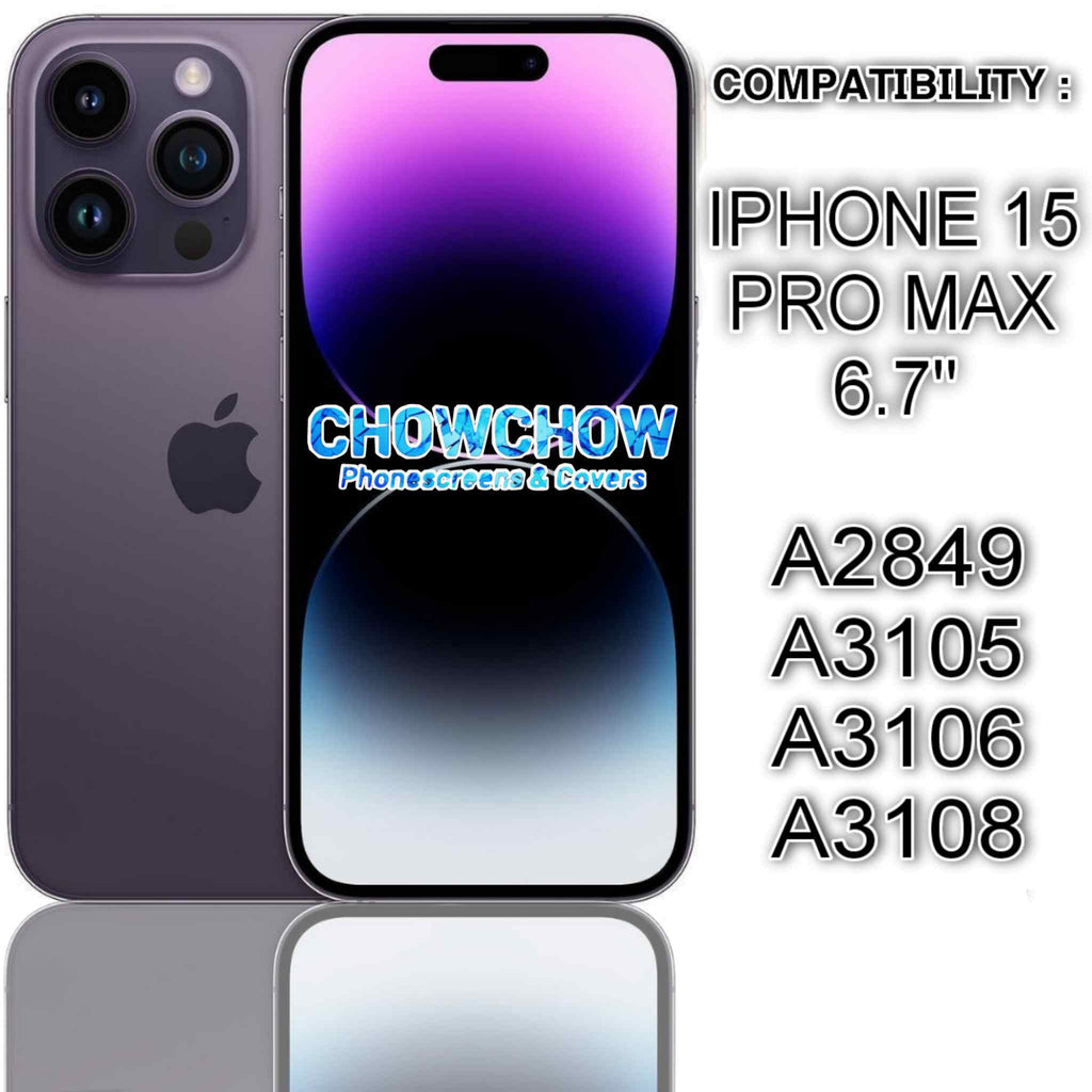 iPhone 15 Pro Max (6.7″) Screen Replacement Kit – LCD/OLED-Type Incell Display with Frame & Tools | A-Grade OEM Tested | 2025 Version | UK Stock – Chowchow Electronics