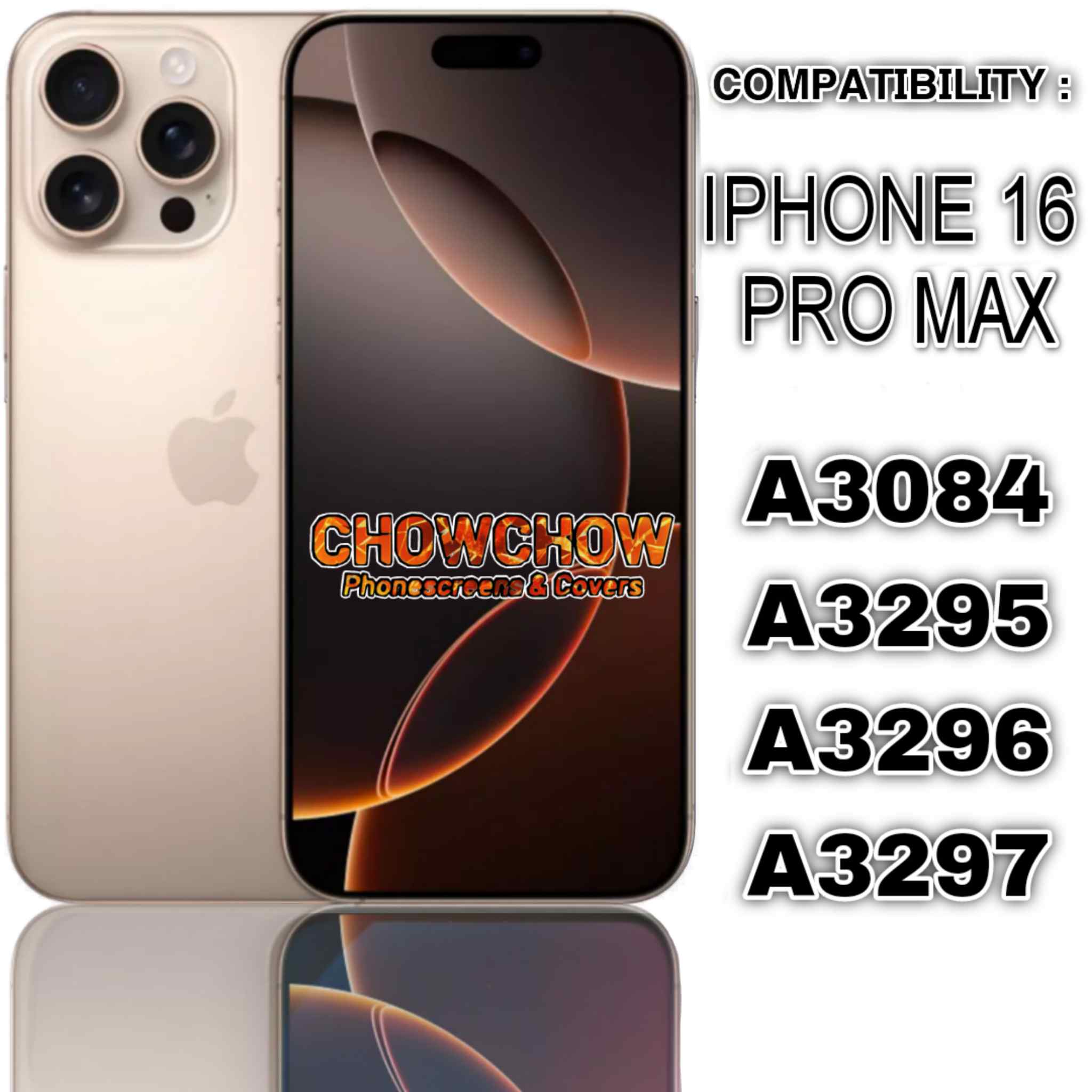 iPhone 16 Pro Max (6.9″) Screen Replacement Kit – LCD/OLED-Type Incell Display with Frame & Tools | A-Grade OEM Tested | 2025 Version | UK Stock – Chowchow Electronics