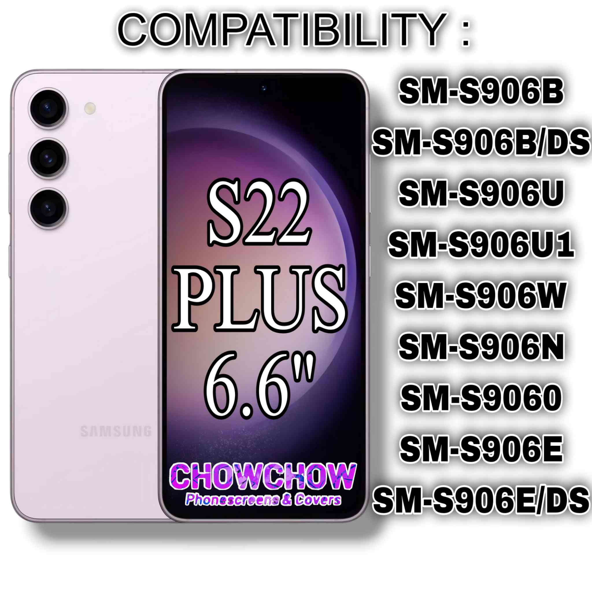 Samsung Galaxy S22 Plus (6.6″) Screen Replacement Kit – LCD/OLED-Type Incell Display with Frame & Tools | A-Grade OEM Tested | 2025 Version | UK Stock – Chowchow Electronics