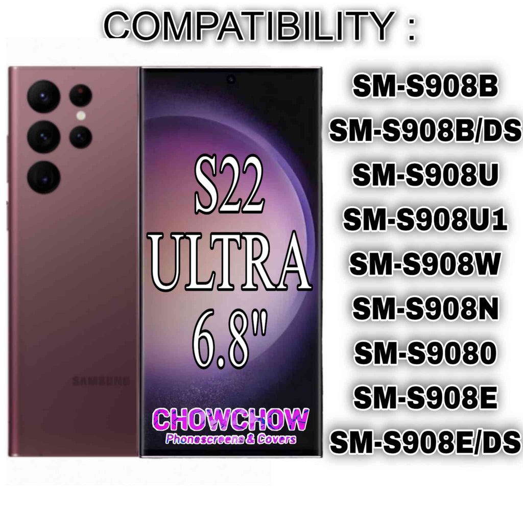 Samsung Galaxy S22 Ultra (6.8″) Screen Replacement Kit – LCD/OLED-Type Incell Display with Frame & Tools | A-Grade OEM Tested | 2025 Version | UK Stock – Chowchow Electronics