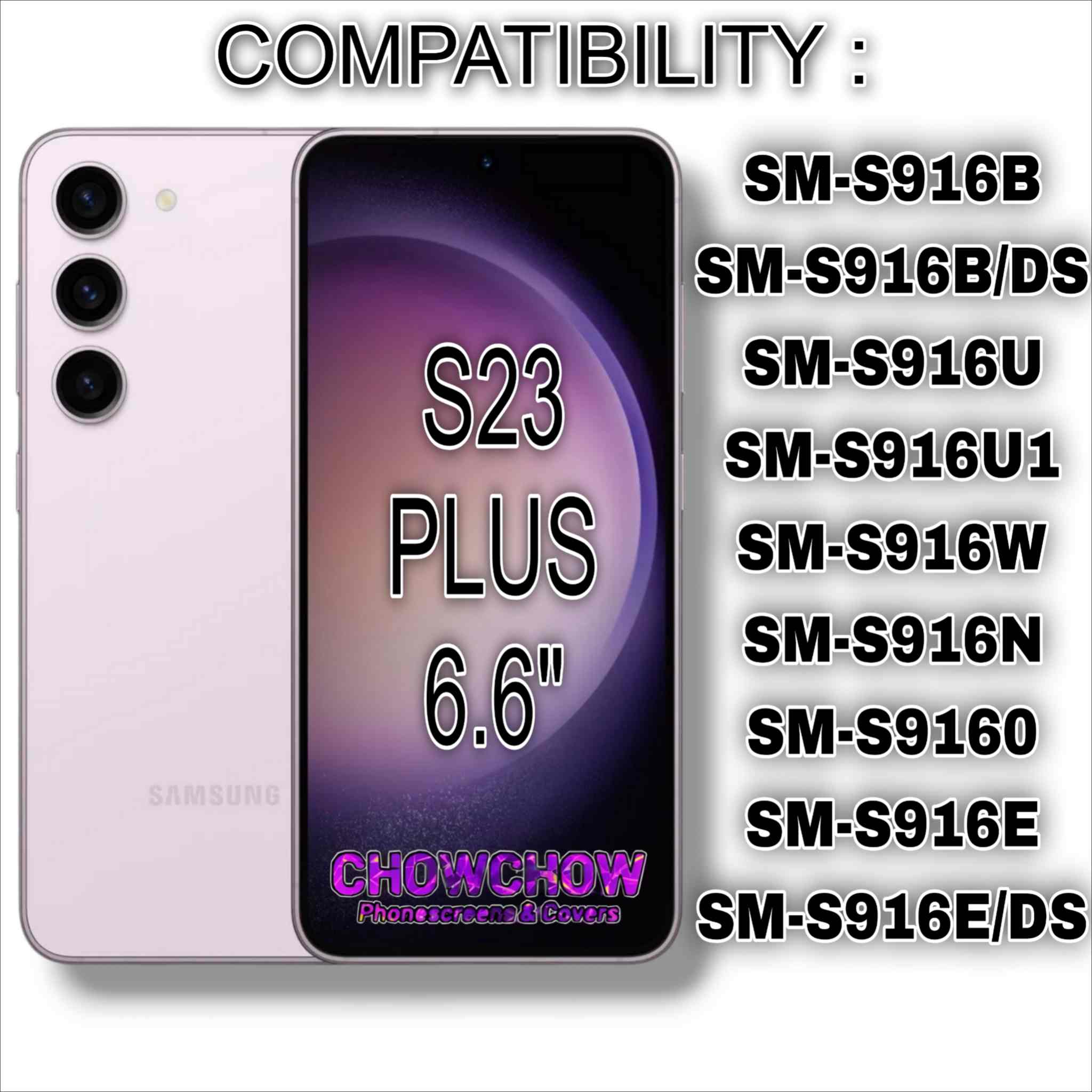 Samsung Galaxy S23 Plus (6.6″) Screen Replacement Kit – LCD/OLED-Type Incell Display with Frame & Tools | A-Grade OEM Tested | 2025 Version | UK Stock – Chowchow Electronics