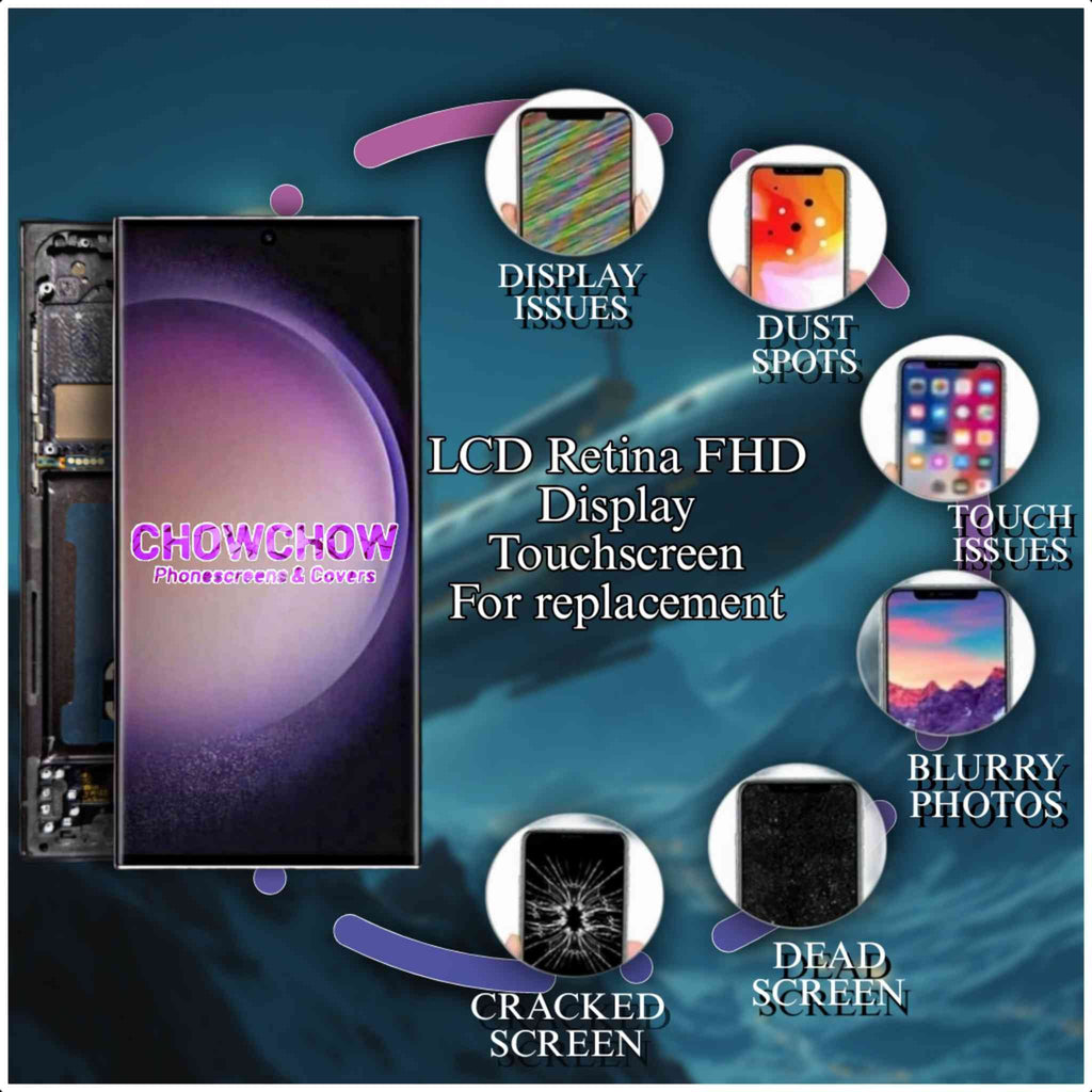 Samsung Galaxy S23 Ultra (6.8″) Screen Replacement Kit – LCD/OLED-Type Incell Display with Frame & Tools | A-Grade OEM Tested | 2025 Version | UK Stock – Chowchow Electronics